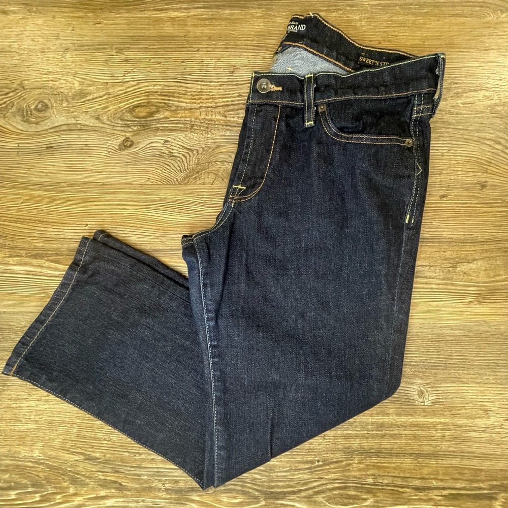 Lucky Brand Medium/ Dark Wash Janet Sweet'N Straight Crop Jeans Size 10/30